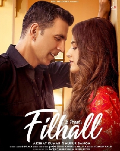 Akshay Kumar has shared the first look of his music video where he features alongside Kriti Sanons sister Nupur Sanon.