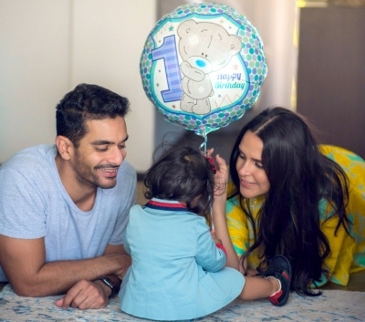 Neha Dhupia has an adorable birthday wish for her daughter Mehr, who turned one on Monday.