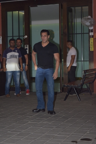 Mumbai: Actor Salman Khan at the wedding anniversary party of his sister Arpita Khan and brother-in-law Aayush Sharma in Mumbai on Nov 18, 2019. (Photo: IANS)