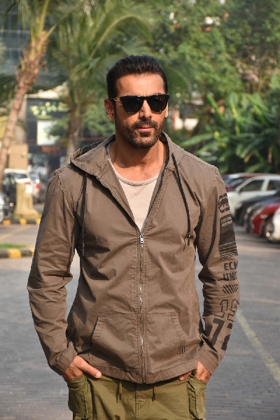 Mumbai: Actor John Abraham during the promotions of his upcoming film "Pagalpanti" in Mumbai on Nov 16, 2019. (Photo: IANS)