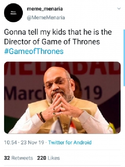 Since Saturday afternoon, the hashtag #GameofThrones started trending on Twitter because netizens are comparing the current political scenario of Maharashtra to the American fantasy drama television series dealing with power play.