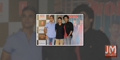 Mumbai: Director Mudassar Aziz and producers Bhushan Kumar and Juno Chopra at the trailer launch of their upcoming film \