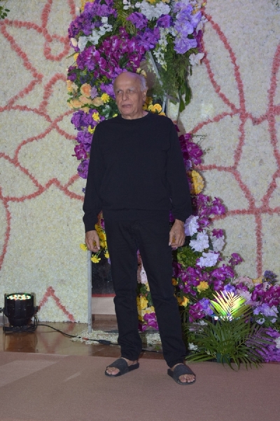Mumbai: Filmmaker Mahesh Bhatt at the wedding reception of filmmaker Sooraj Barjatya's son Devaansh Barjatya in Mumbai on Nov 29, 2019. (Photo: IANS)