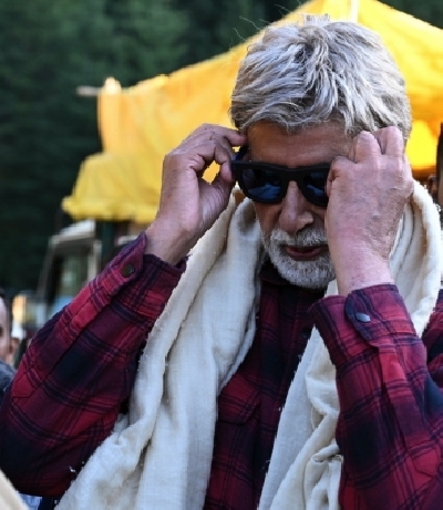 Bollywood veteran Amitabh Bachchan, who has been shooting in Himachal Pradesh for his upcoming movie 
