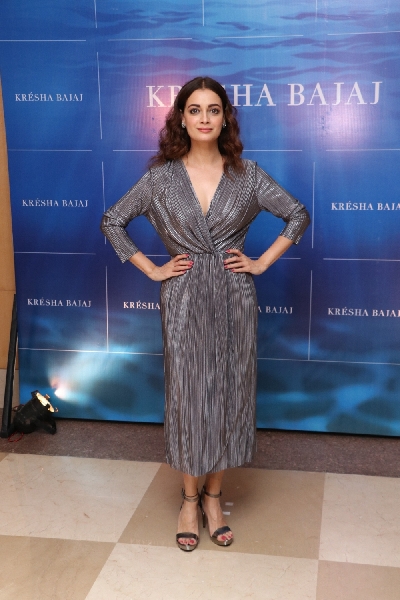 Mumbai: Actress Dia Mirza arrives at the first year anniversary celebration of fashion designer Kresha Bajaj's store in Mumbai on Dec 7, 2019. (Photo: IANS)