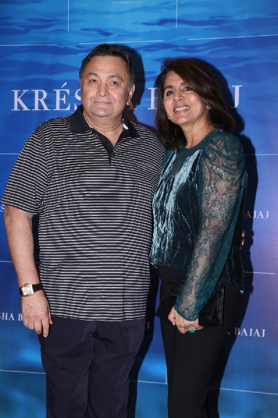 Mumbai: Actor Rishi Kapoor and his wife Neetu Kapoor arrives at the first year anniversary celebration of fashion designer Kresha Bajaj's store in Mumbai on Dec 7, 2019. (Photo: IANS)